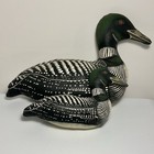 Vintage 1980s Loon Plush Cut   Sew Handmade Loons Duck Decor Farmhouse Pillows