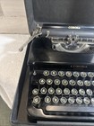 1930 s Corona Standard Flat Top Glossy Black Typewriter With Case-working
