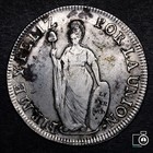 Peru  8 Reales 1832 Mm  Silver Crown Coin