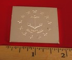 Vintage Rhode Island Ri 1897 Flag Sterling Silver Coin Token Medal 50 Grams   