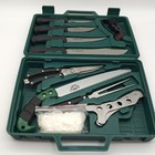 Outdoor Edge Game Processor 12-piece Butchering Set Case Knives Sharpener Saw