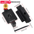 Lifcratms 50pcs Hidden Fasteners Clips For Deck Fastening 50pcs  Black