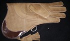 Falconry Glove Triple Skinned Nubuck Leather 13 Inch Long 3 Layer  copper Brown 