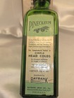 Vintage 1950s Pine Oleum Apothecary 5  Green Embossed Bottle W label cap box