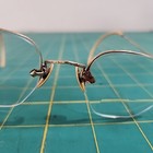 Antique Eye Glasses Spectacle 1 10 12k Gold Filled Gf Curved Ear Bifocal Case