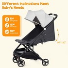 Lightweight Baby Stroller  airplane Friendly Travel  one-hand Folding Stroller
