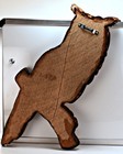 Large 12 Inch Handcrafted Wooden Owl Wall Art