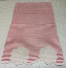 Guest Towel Or Show Towel  Cotton  Flower Appliqu    Pink   White