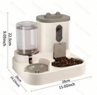 2 In 1 Automatic Pet Feeder Water Dispenser Auto Portion Bowl Dogs Cats