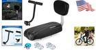 Comfortable Black Bike Seat For Kids - Includes Backrest  Armrests   Footrests