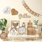 21 Pcs Farmhouse Tiered Tray Decor Rustic Wood Tabletop Signs Table Simple