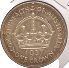 Australia  1937  m  Crown  Km34  Silver   08410 Oz   Au  11-19