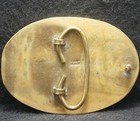 Xf03159 Vintage 1970s    unicorn    Mystical Animal Abalone Artwork Belt Buckle