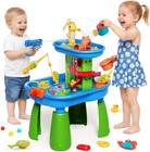 Toddler Water Table - Sensory Table For Kids With 28 Piece Sand Water Toy Set   