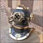 Vintage Mark V Us Navy Solid Brass Scuba Deep Mini Divers Helmet Gift Diving 