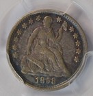 1858 Seated Half Dime  Pcgs Xf40