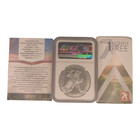 2021  1 Type 2 American Silver Eagle Ngc Ms - 70 State Series North Dakota 2a
