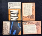 1966 Batman 4x Card Lot 1st Year Penguin Robin Riddler
