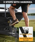 Autoholic Boat Trailer Step 3 Step With Handle Nonslip Step Fit For Trailer T   