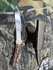 R b  Johnson Custom Handmade Lockback Knife Satin Finished Blade Nice Filework