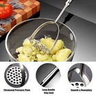 Potato Masher stainless Steel Mashed Potatoes Masher With Long Handle For Beans 
