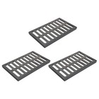 3-pack Durable Ductile Cast Iron Drain Grate For Channel Drainage System