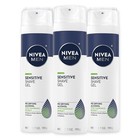 3-pack Nivea Men Sensitive Shave Gel With Vitamin E  Soothing Chamomile 7 Oz