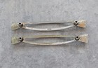 Mid Century Modern Drawer Pulls 5  Bore Lot Of 2 Belwith Brass 1184 Gold Silver