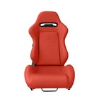 2 X Tanaka Red Pvc Leather Racing Seats Reclinable   Sliders Fits For Honda