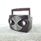 Zenith K412 Tube Radio Mini Portable Am Bakelite  owl  K412r Vintage Working