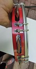 12 Inch Brazilian Tambourine One Row Metal Jingles Hand Held Percussion Drum