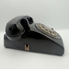 Vintage Western Electric Bell System Black Rotary Desk Phone At t Handset 500