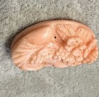 Beautiful Vintage Angel Skin Coral Unset Loose High Relief 1    Cameo