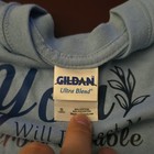 Gildan Youth S Blue Religious Graphic Short Sleeve Crew Cotton Blend T-shirt