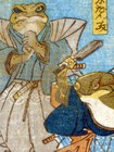 Samurai Frogs  By Kuniyoshi - 1875 Japanese Kubuki Theater Art Print - 18x24