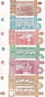 Moldova Set 6 Pcs 1 5 10 20 50 100 Lei 2008-2015 P 13 15 21 22 24 Unc