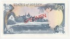 1993 Jersey   20 Twenty Pound Specimen Banknote - P  23s - Unc -   32275