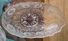 Vtg Ornate Crystal Ambrosia Centerpiece- Footed- Clear 24  Lead Cystal - Usa