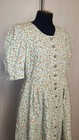 Women American Vintage Dress Beige Cotton 38   M  