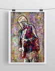 Eric Clapton 8x12in Poster Eric Clapton Guitar Tribute Print  Free Shipping Us