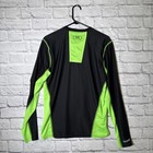 Under Armour Compression Shirt Mens M Black green Long Sleeve Fitted Heat Gear 