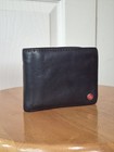 Alpine Swiss Black Leather Bifold Wallet