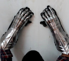 Medieval Warrior Metal Gothic Knight Style Gauntlets Functional Armor Gloves