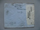 Nigeria  Censored Cover To England 1941  Strip Of 3
