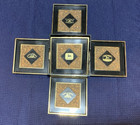 Five Vintage John Deere Moline Coasters   Holder - Classic Logos - Free Shipping