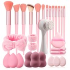 29pcs Tool Kit 13pcs Makeup Brush With 12pcs Makeup Sponge Set face Wash Brush 