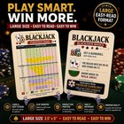 Blackjack Basic Strategy Card Large Easy Read 3 5    X 5    Casino Legal
