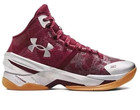 New Under Armour Curry 2 Retro Domaine Red Silver Gum 3026052-601 Mens Size 10 5