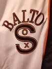 Nlbm 1923-1934 Negro League Baltimore Balto Black Sox Jersey  7 White Orange Xxl
