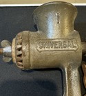 Vintage Universal No 1 Food Meat Chopper Grinder Wood Handle W  Attachments Usa